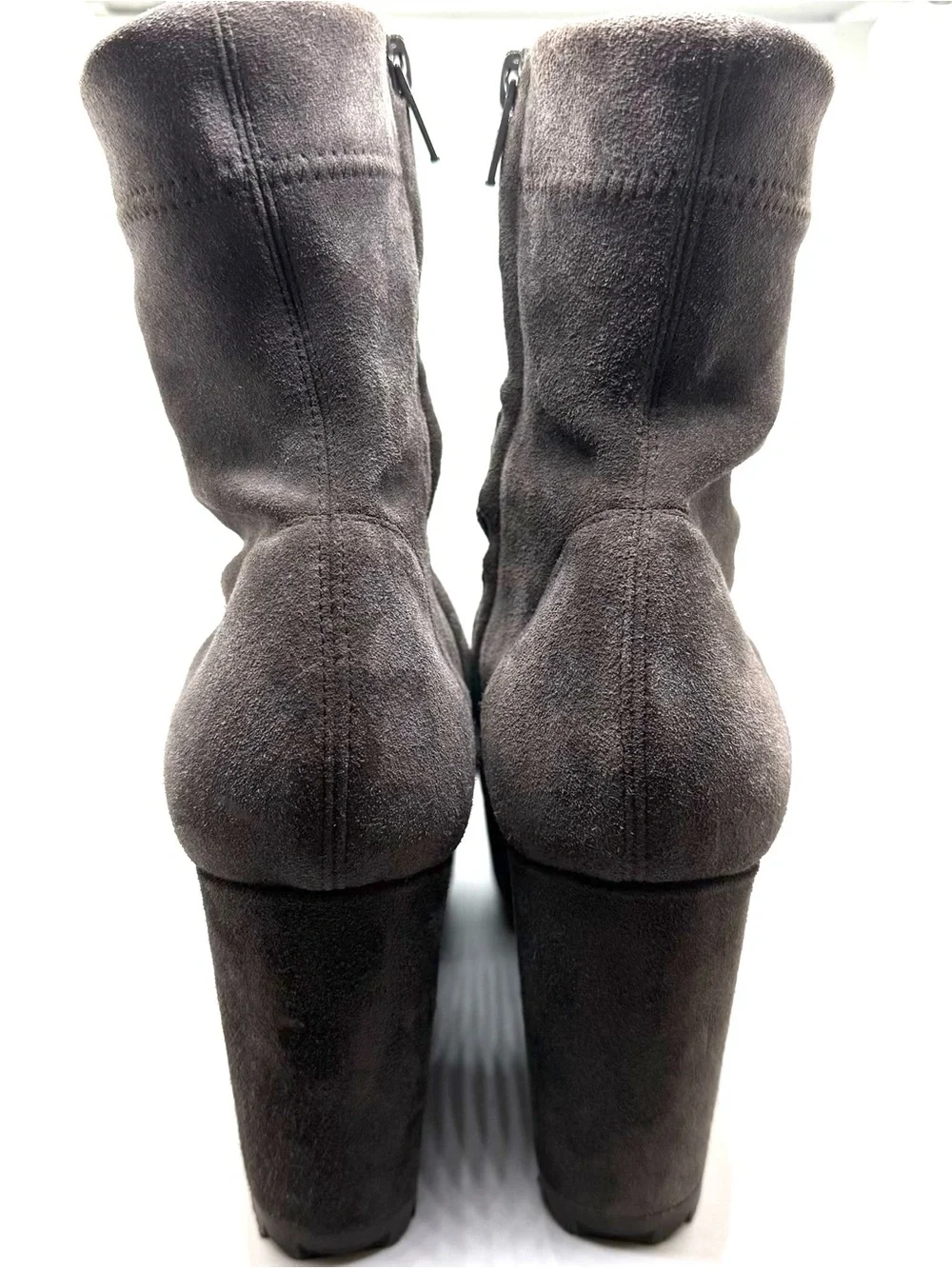 Pedro Garcia Gray Urbana Stretch Sock Wedge Bootie Spain EU 39 US 9